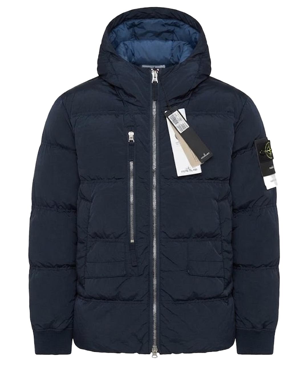 STONE ISLAND Темно-синяя куртка, фото 1