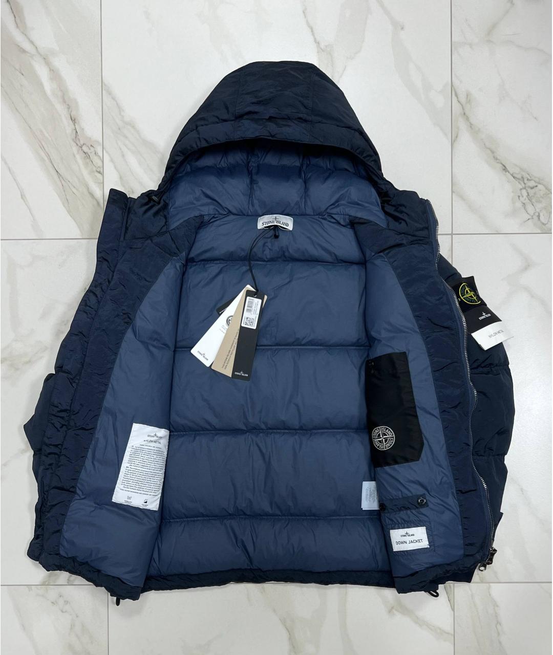 STONE ISLAND Темно-синяя куртка, фото 4