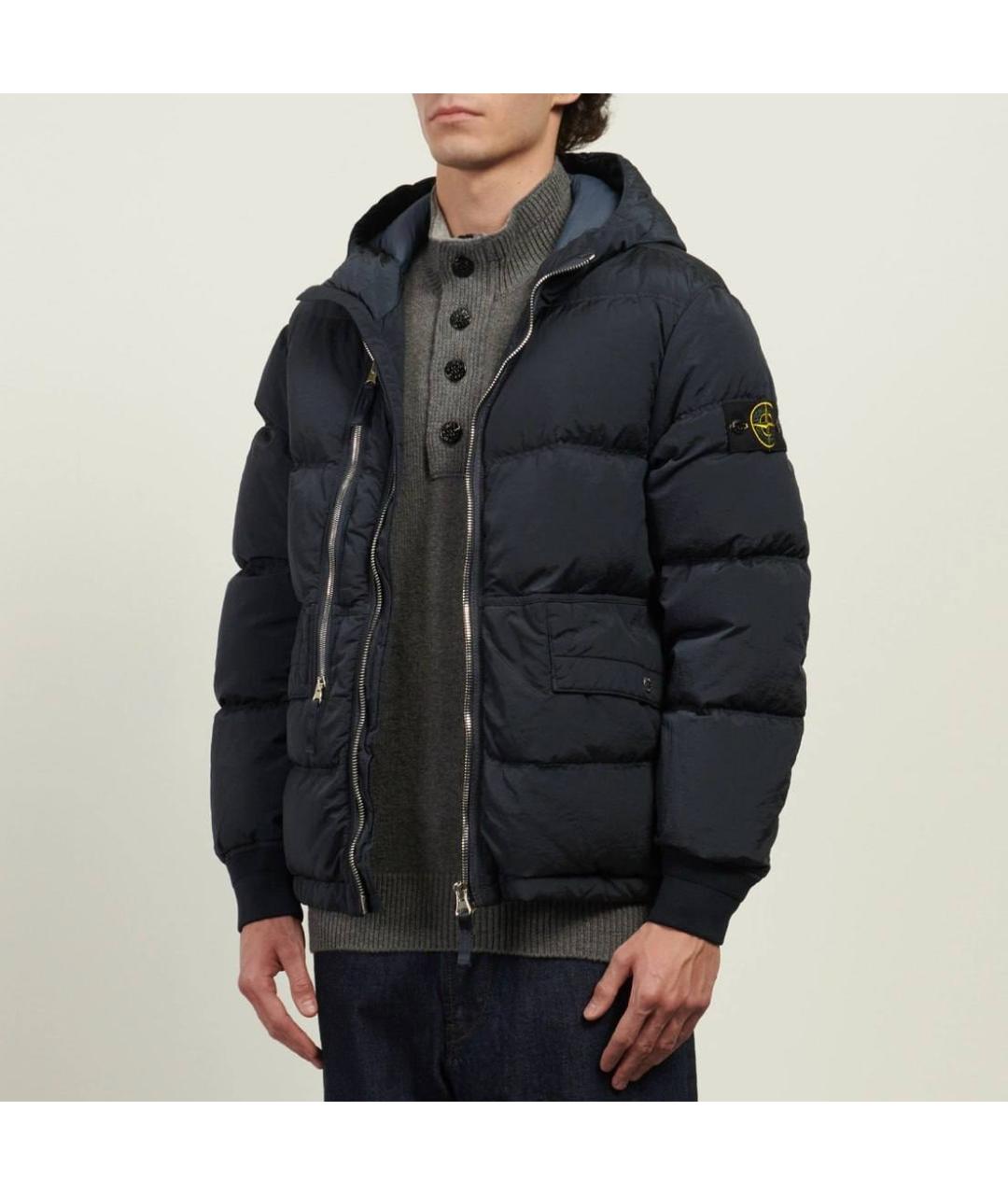 STONE ISLAND Темно-синяя куртка, фото 6