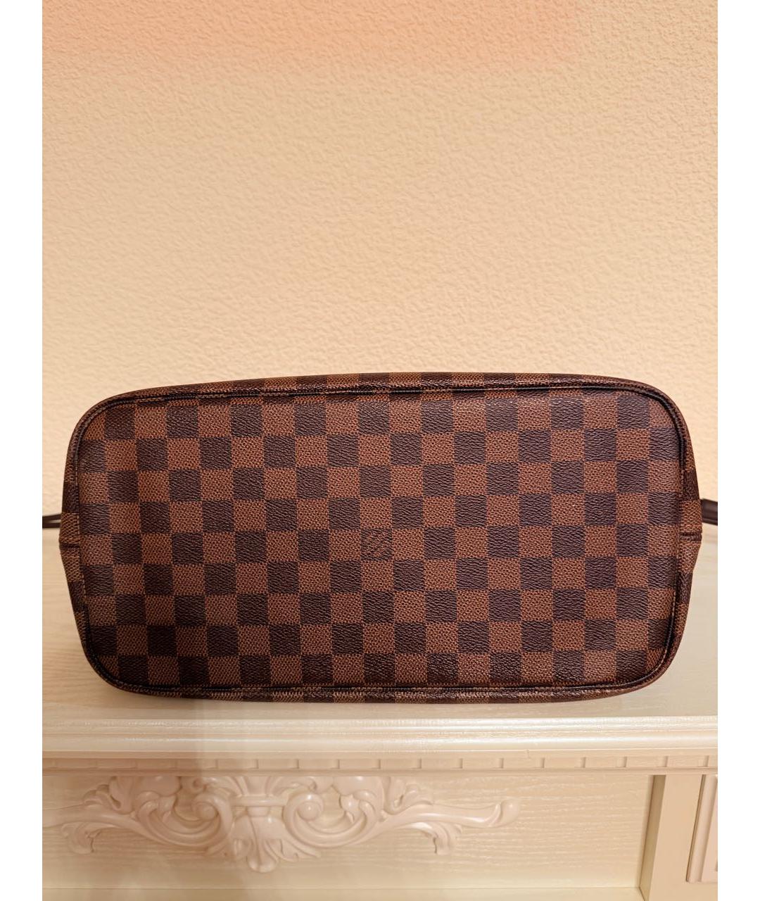 LOUIS VUITTON Коричневая сумка тоут из канвы, фото 3