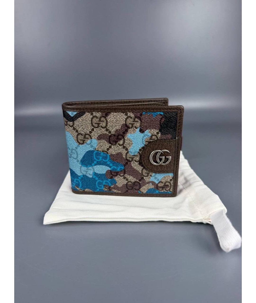 GUCCI Коричневый кожаный кошелек, фото 7