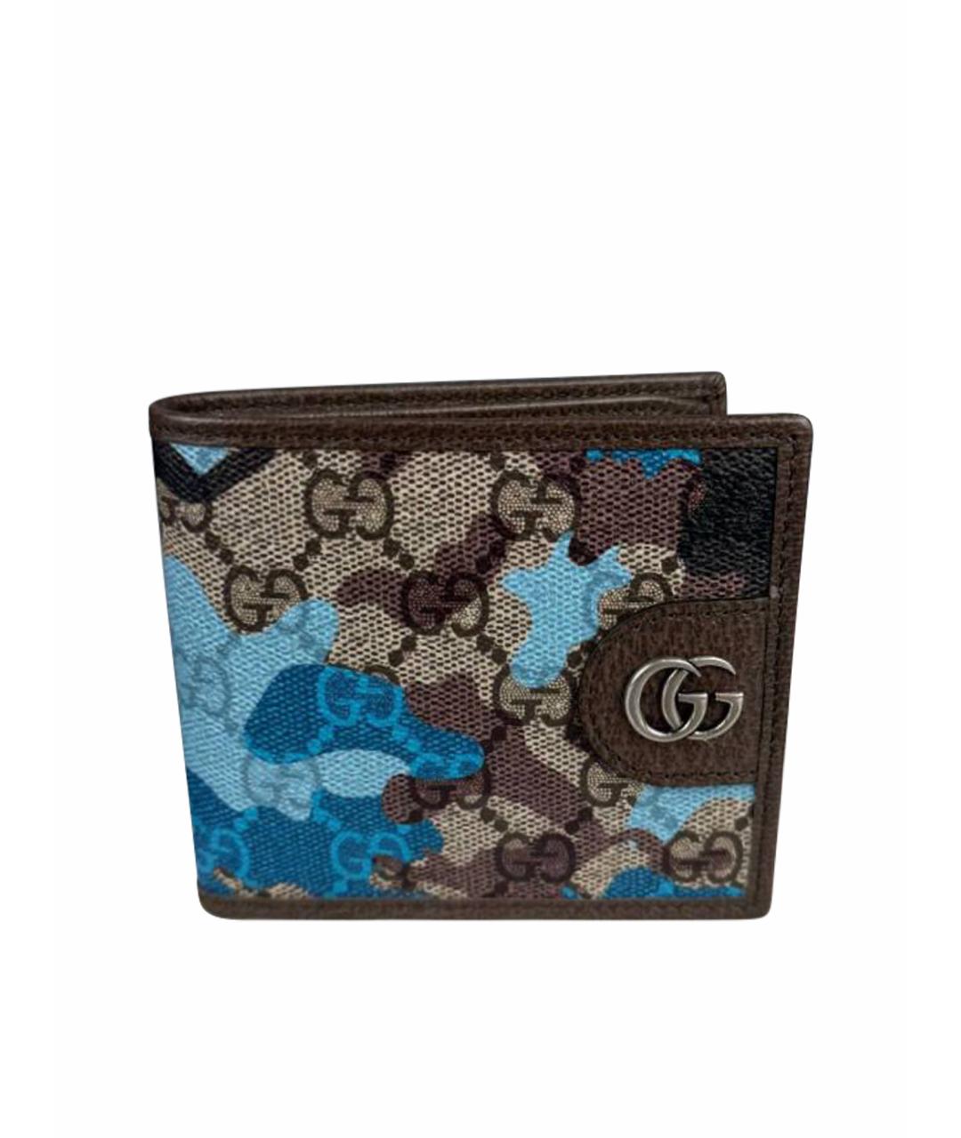 GUCCI Коричневый кожаный кошелек, фото 1