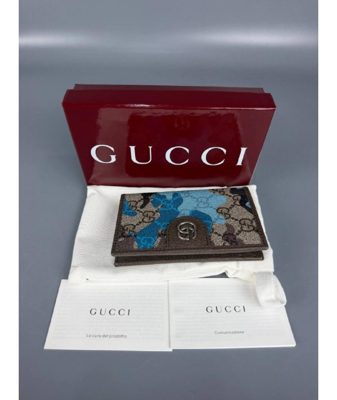 GUCCI Коричневый кардхолдер, фото 5