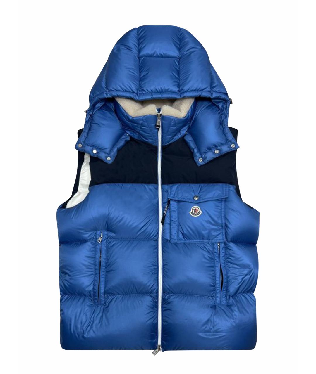 MONCLER Синий жилет, фото 1