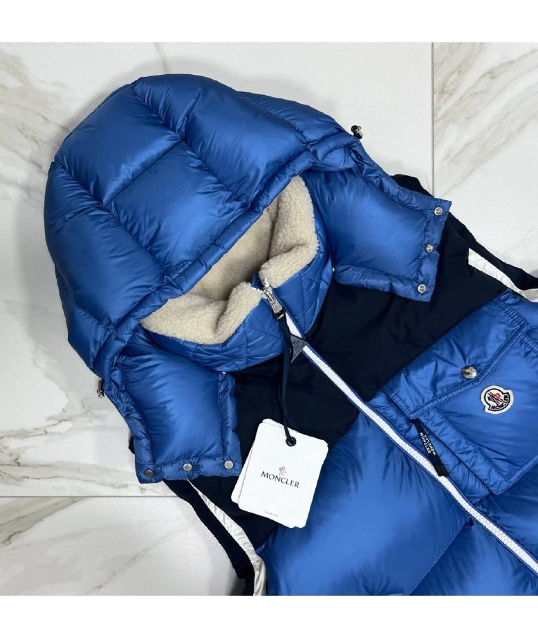 MONCLER Синий жилет, фото 3