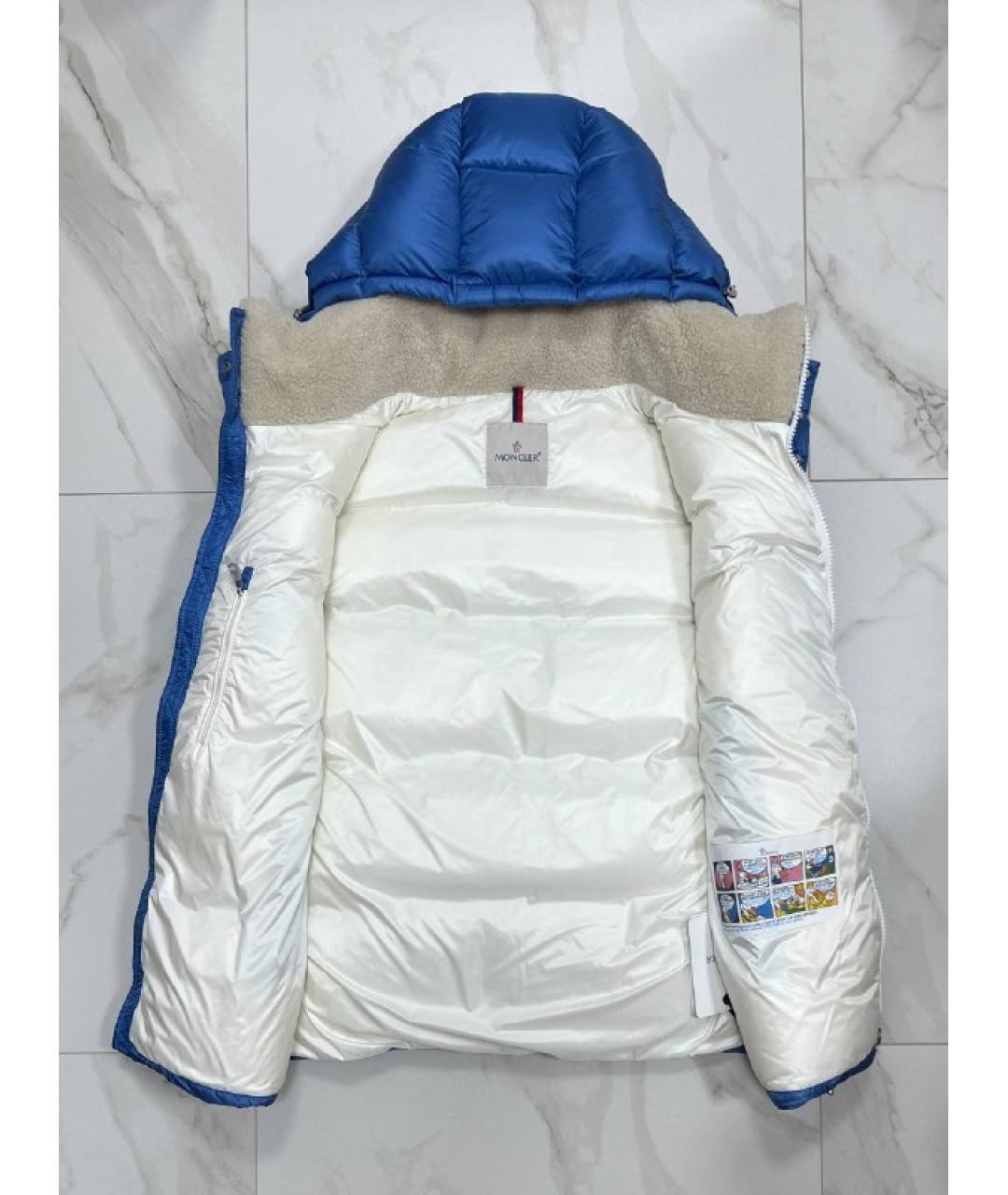 MONCLER Синий жилет, фото 4