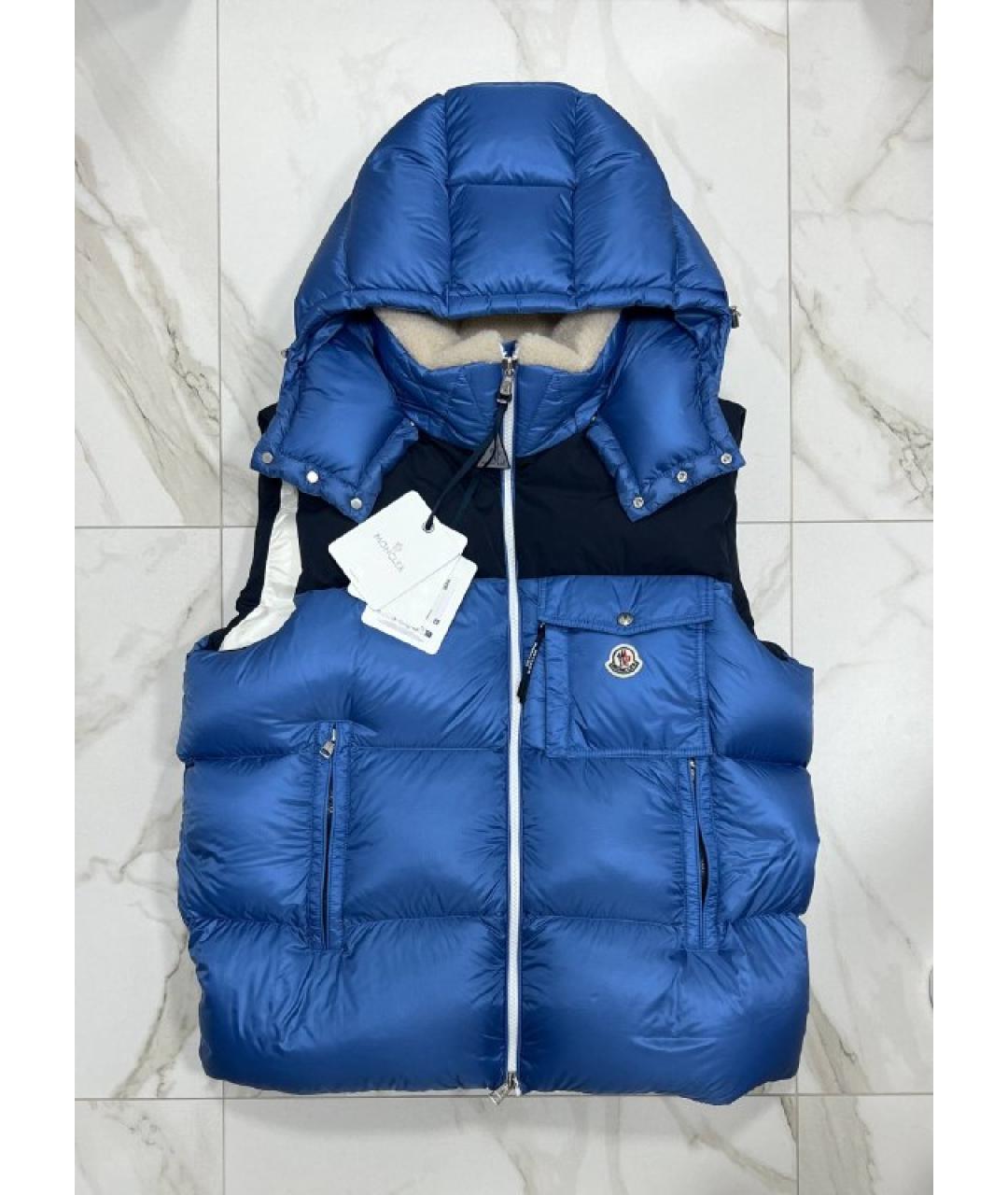 MONCLER Синий жилет, фото 8
