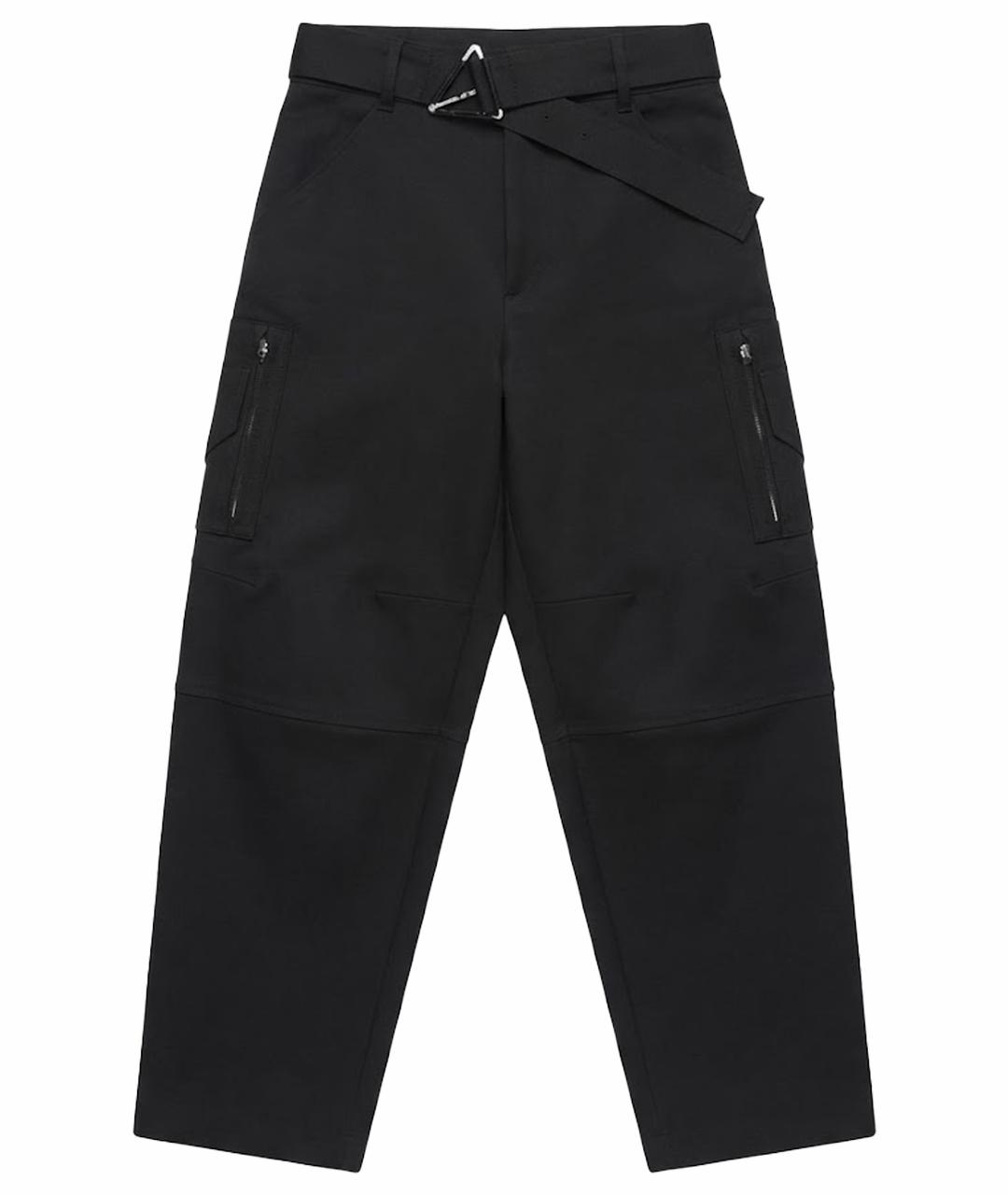 BOTTEGA VENETA Черные брюки широкие, фото 1