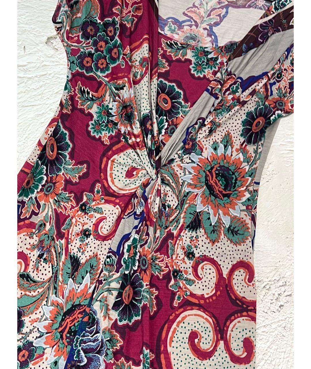 ETRO Мульти шерстяное повседневное платье, фото 4