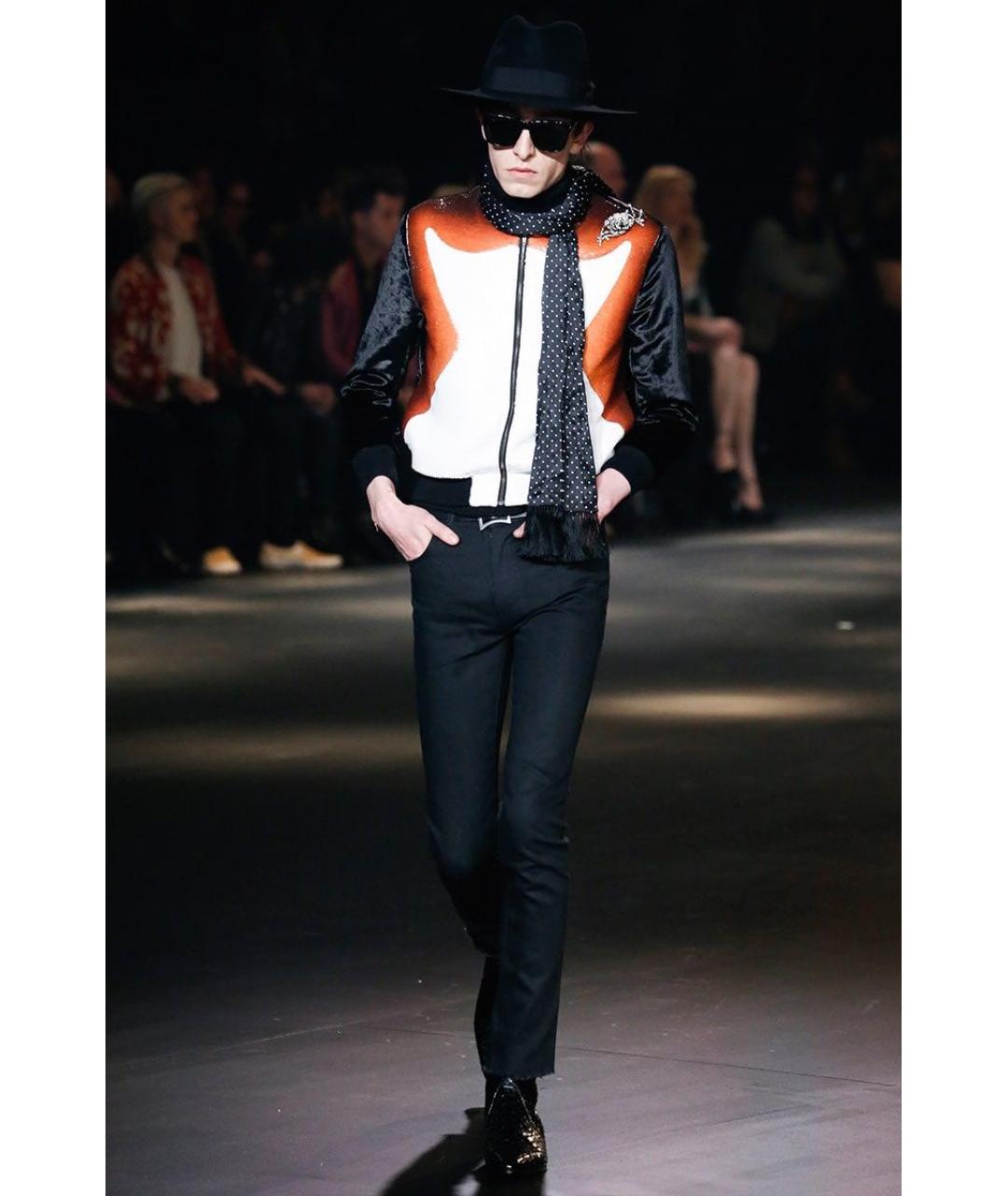 SAINT LAURENT Мульти бархатная куртка, фото 8