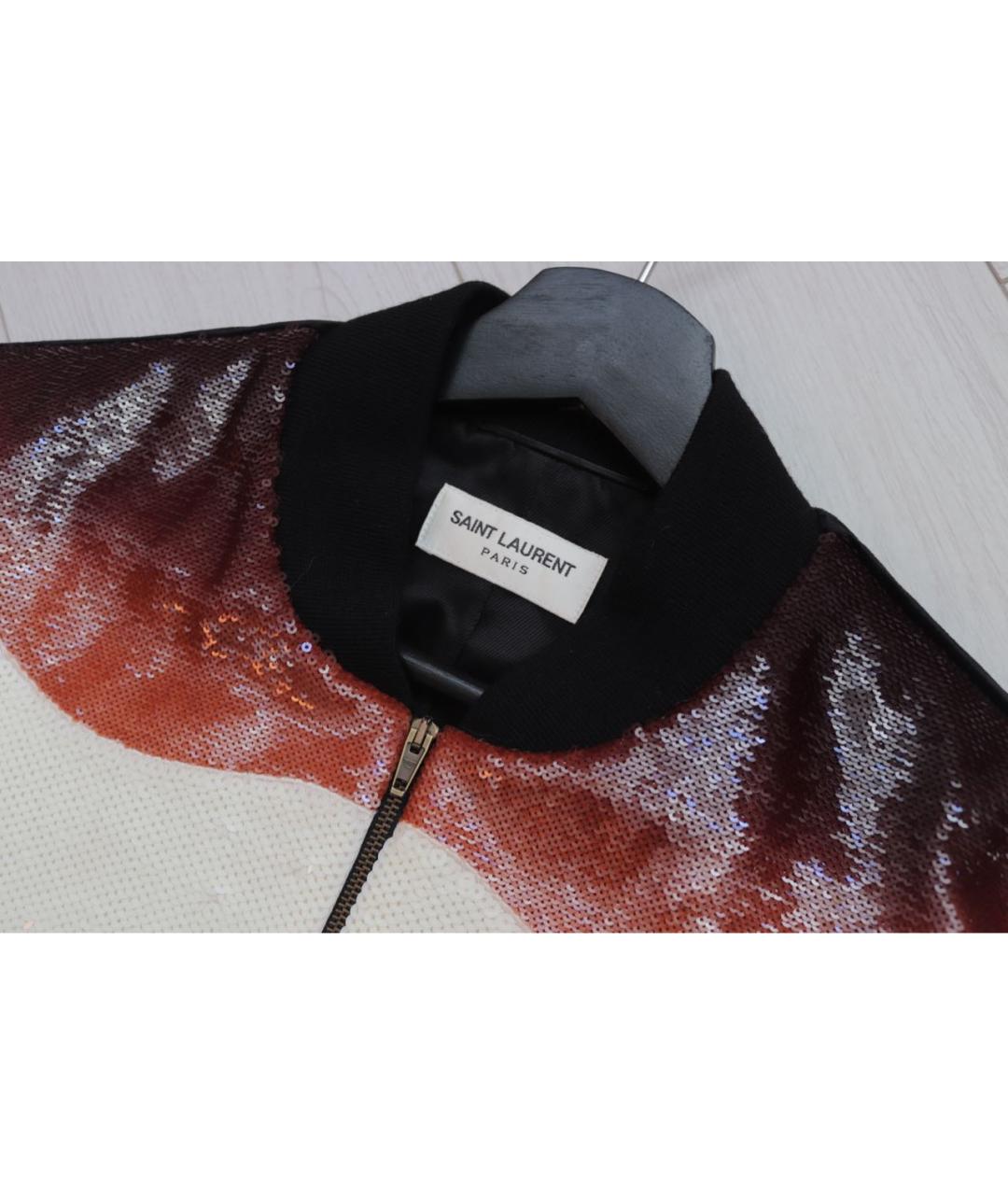 SAINT LAURENT Мульти бархатная куртка, фото 3
