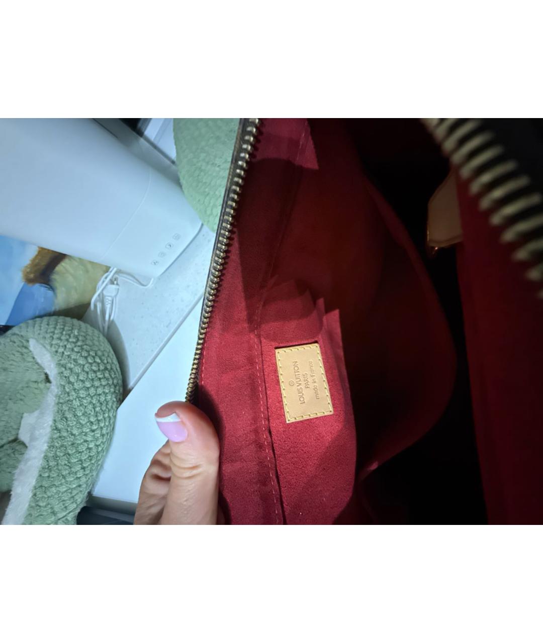LOUIS VUITTON Коричневая сумка через плечо из канвы, фото 4