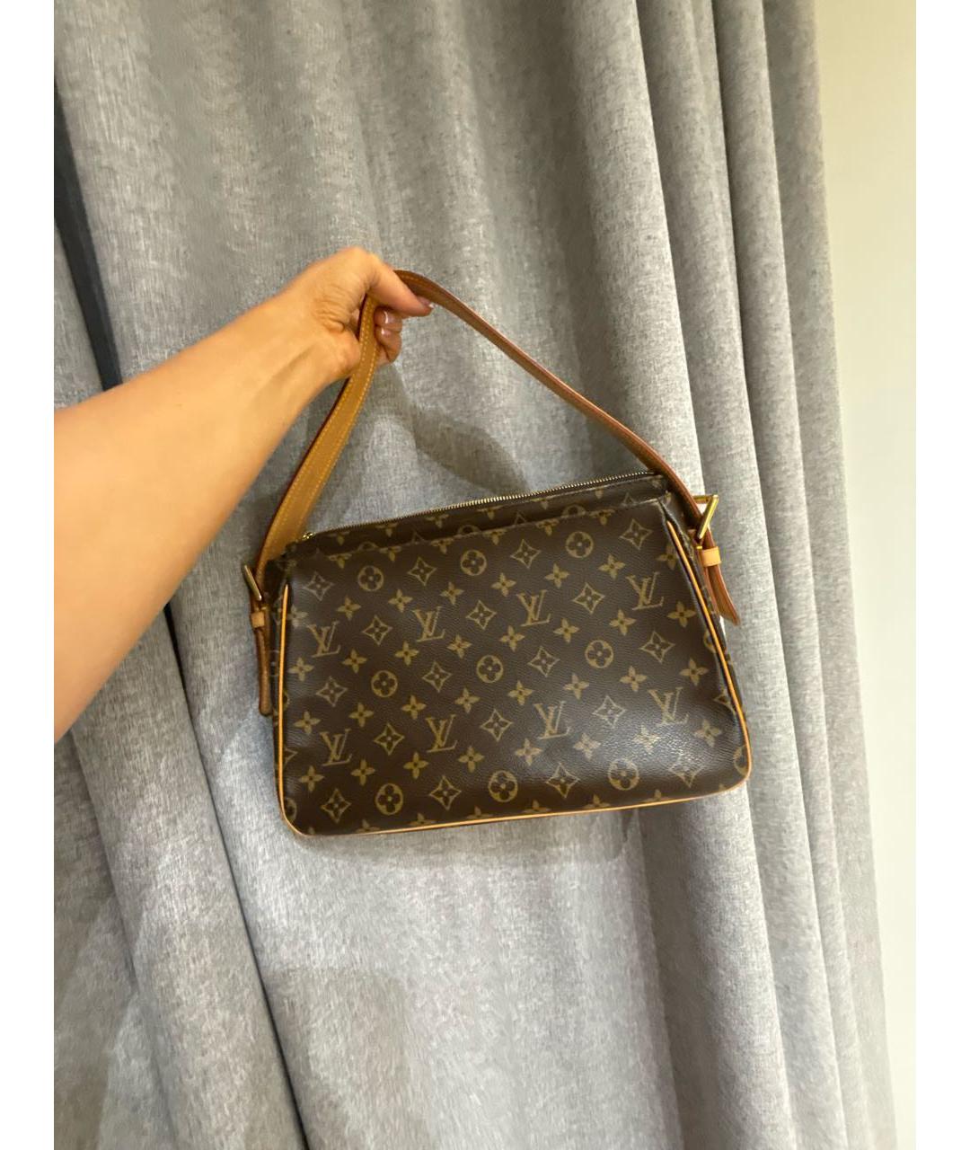 LOUIS VUITTON Коричневая сумка через плечо из канвы, фото 8