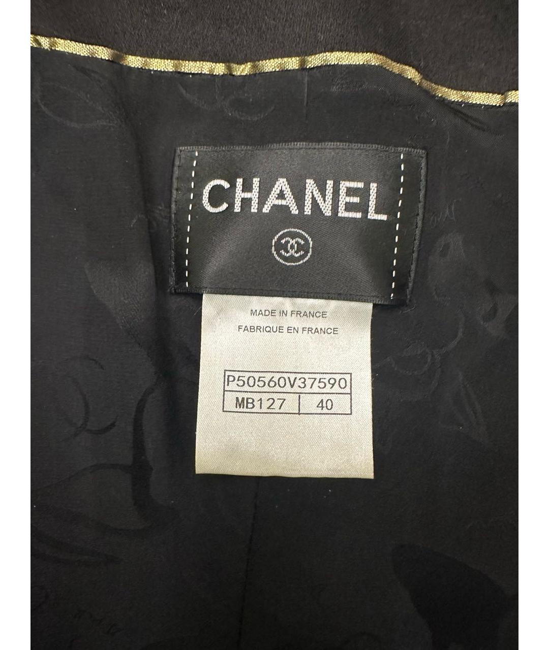 CHANEL Черное полиэстеровое коктейльное платье, фото 4
