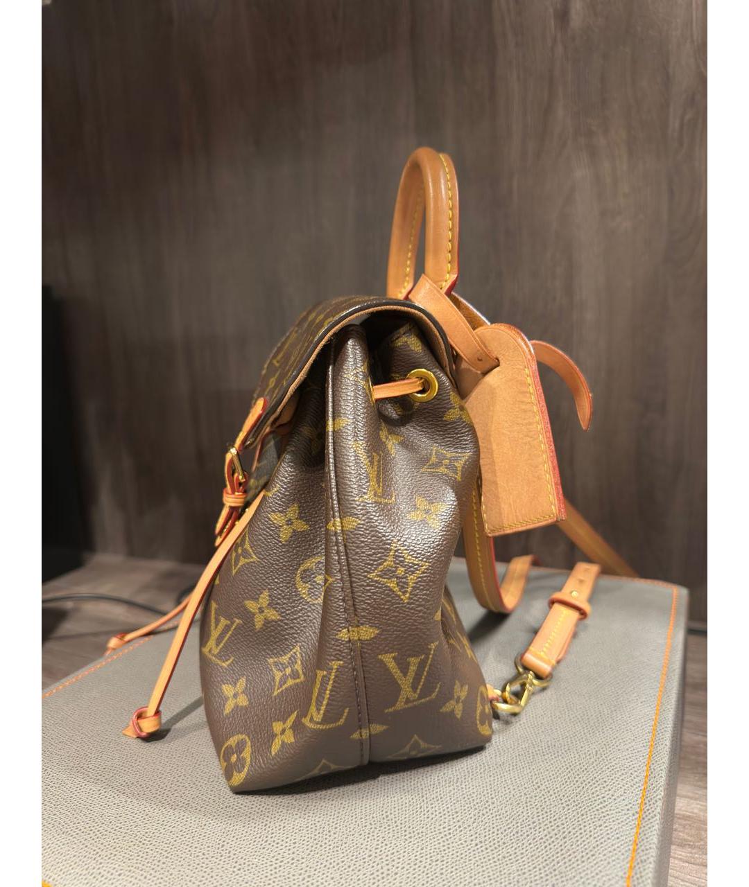 LOUIS VUITTON Коричневая сумка через плечо из канвы, фото 2