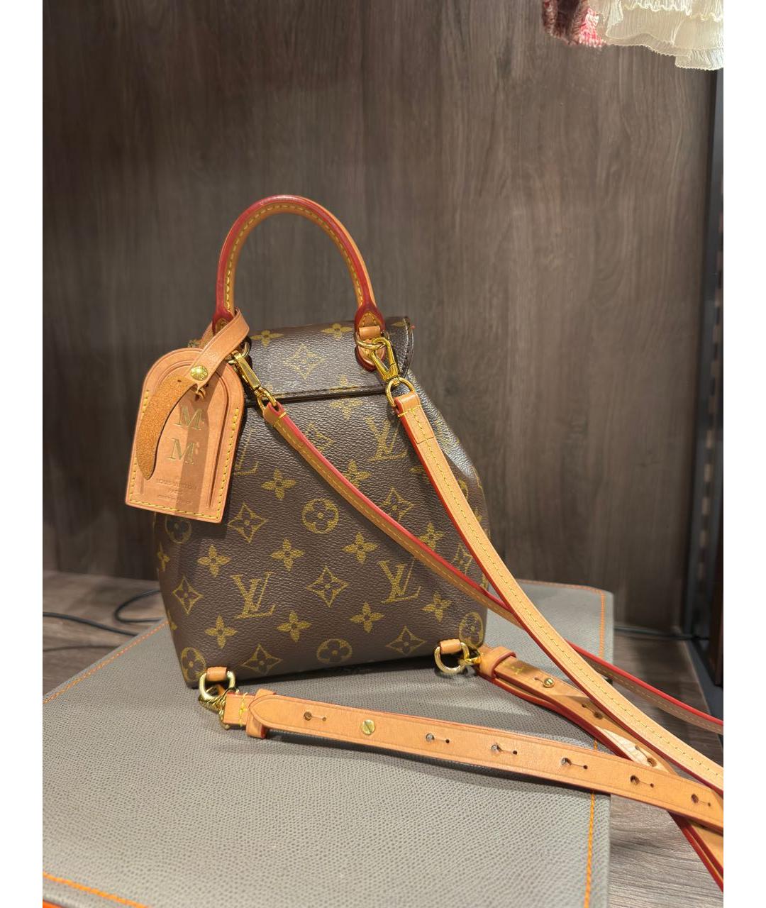LOUIS VUITTON Коричневая сумка через плечо из канвы, фото 3