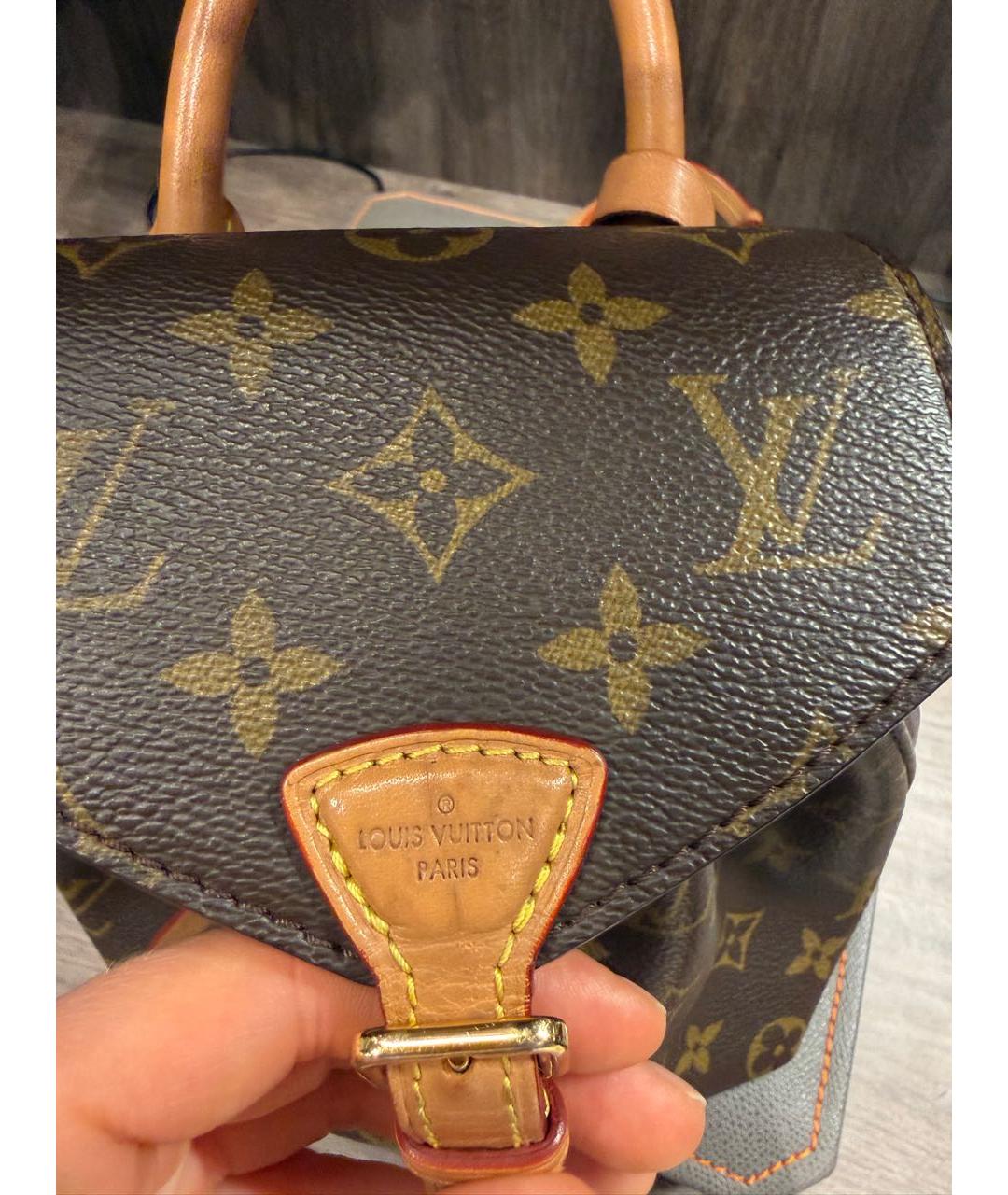 LOUIS VUITTON Коричневая сумка через плечо из канвы, фото 8