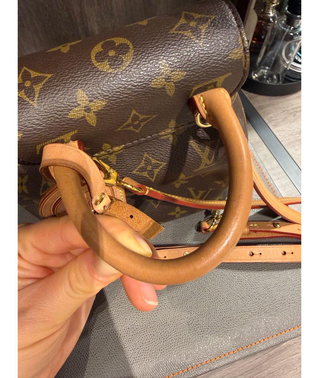 LOUIS VUITTON Коричневая сумка через плечо из канвы, фото 5