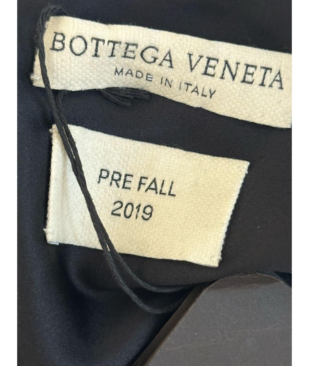 BOTTEGA VENETA Черная шелковая блузы, фото 3