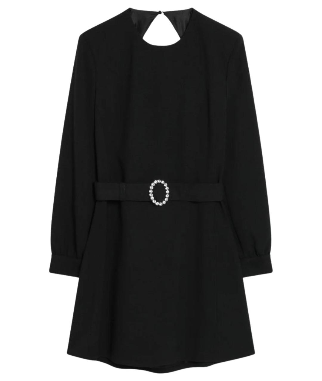 SAINT LAURENT Черное вискозное коктейльное платье, фото 1