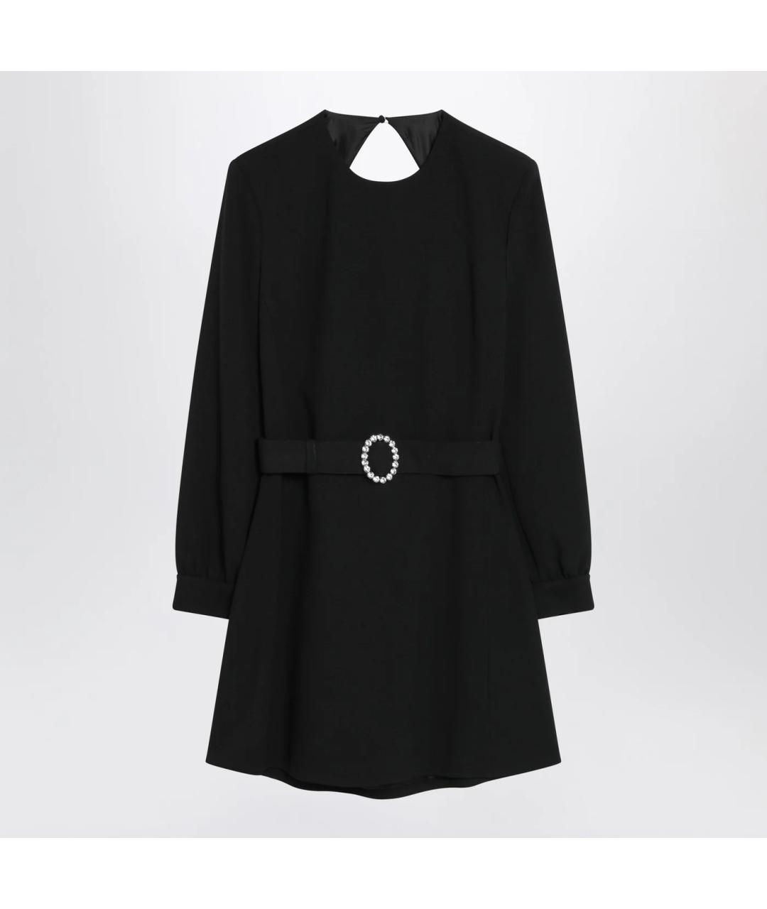 SAINT LAURENT Черное вискозное коктейльное платье, фото 3