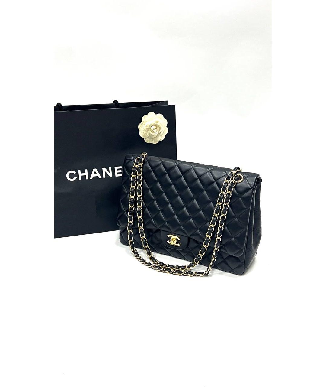 CHANEL Черная кожаная сумка через плечо, фото 4