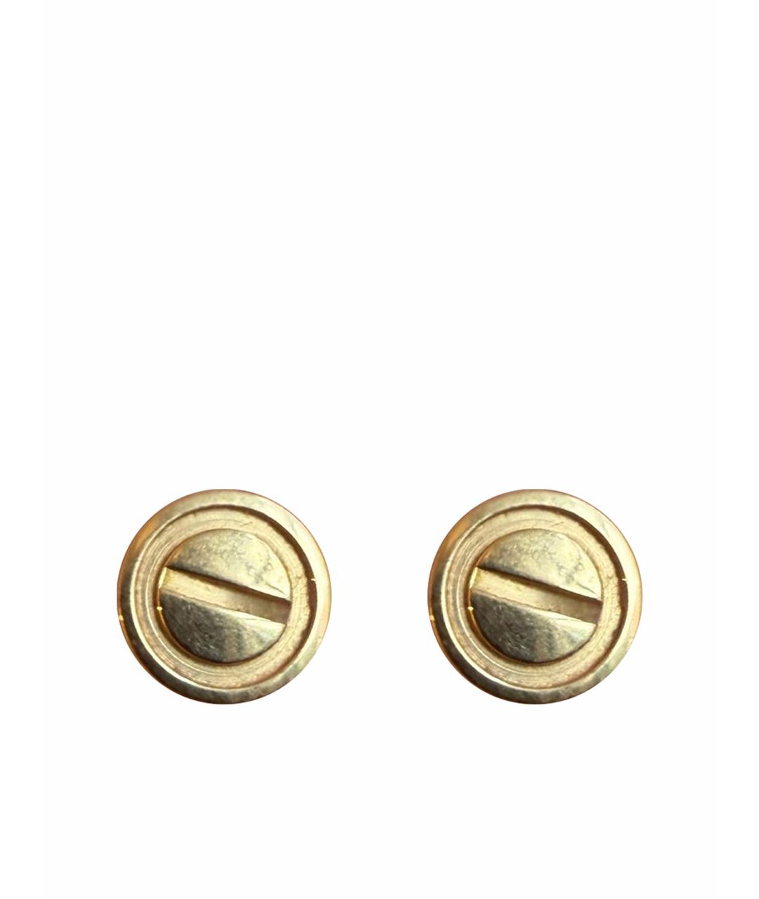 CARTIER Желтые серьги из желтого золота, фото 1