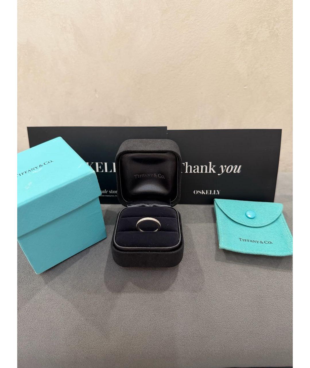 TIFFANY&CO Серебряное платиновое кольцо, фото 4