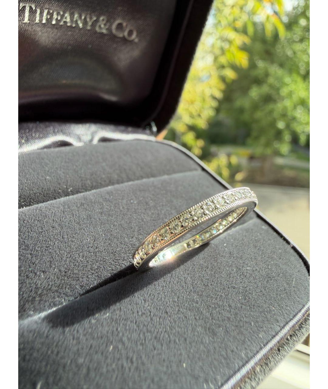 TIFFANY&CO Серебряное платиновое кольцо, фото 6