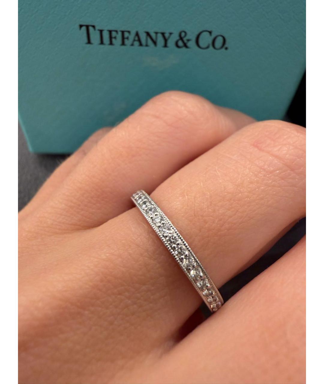 TIFFANY&CO Серебряное платиновое кольцо, фото 5
