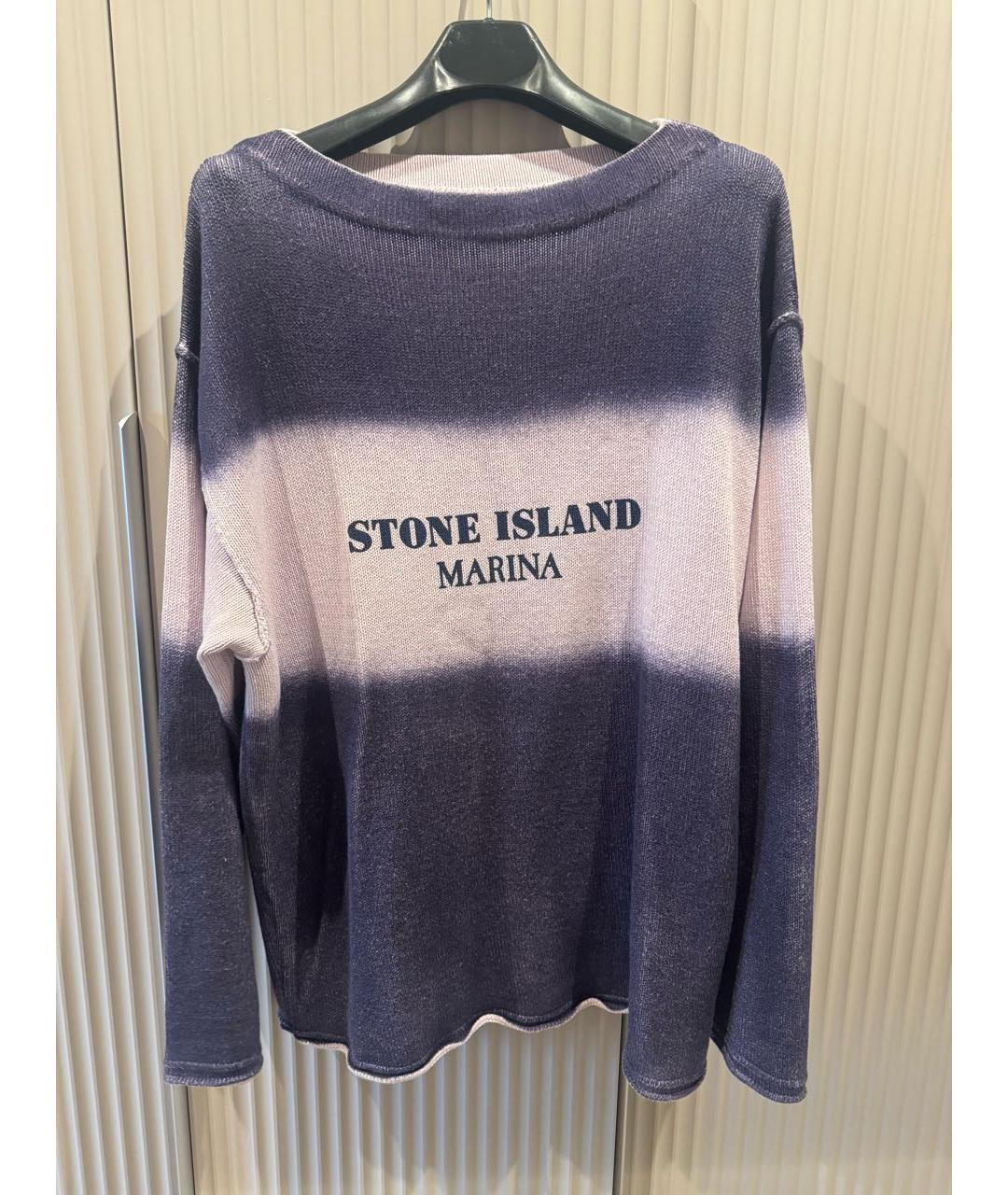 STONE ISLAND Фиолетовый хлопковый джемпер / свитер, фото 9