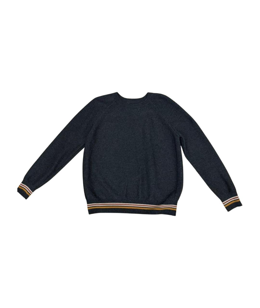 LORO PIANA Антрацитовый кашемировый джемпер / свитер, фото 1