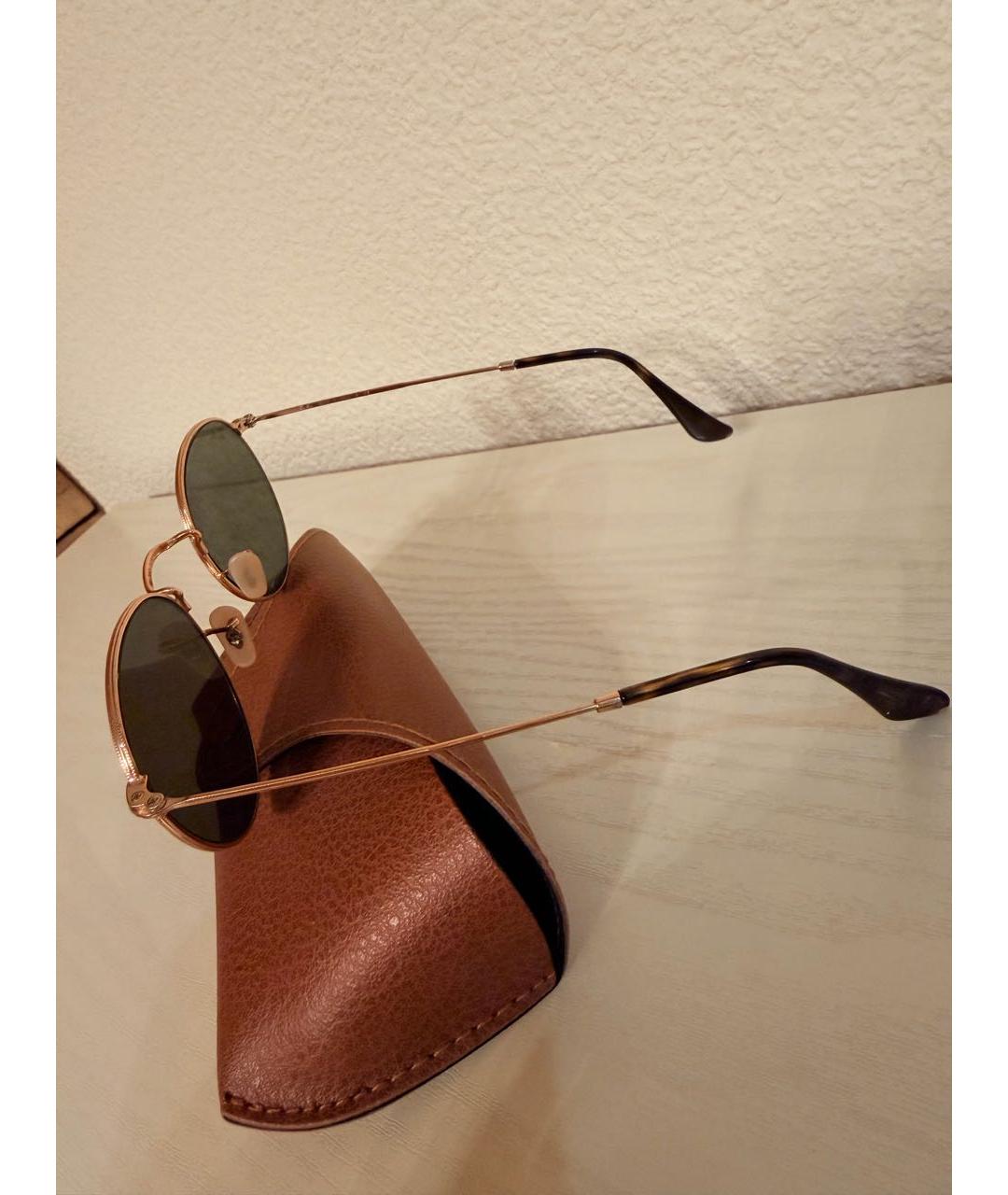 RAY BAN Голубые металлические солнцезащитные очки, фото 2