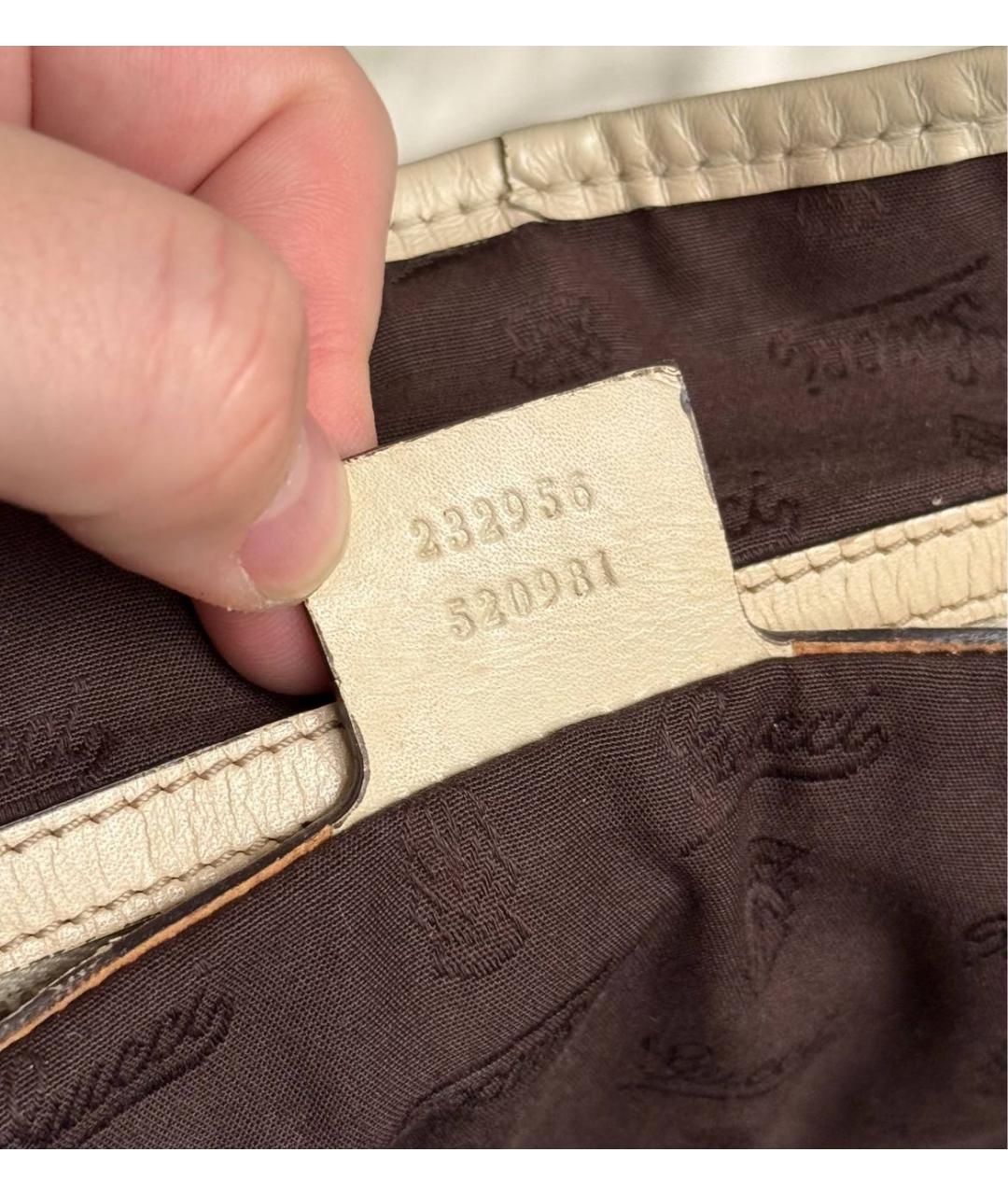 GUCCI Коричневая сумка тоут из канвы, фото 7