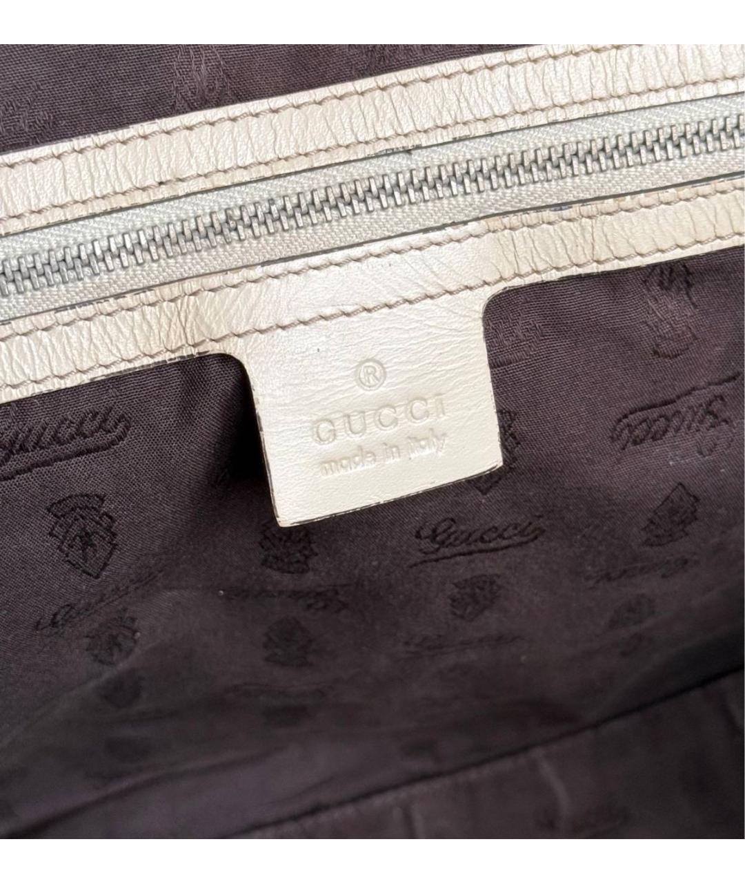GUCCI Коричневая сумка тоут из канвы, фото 6