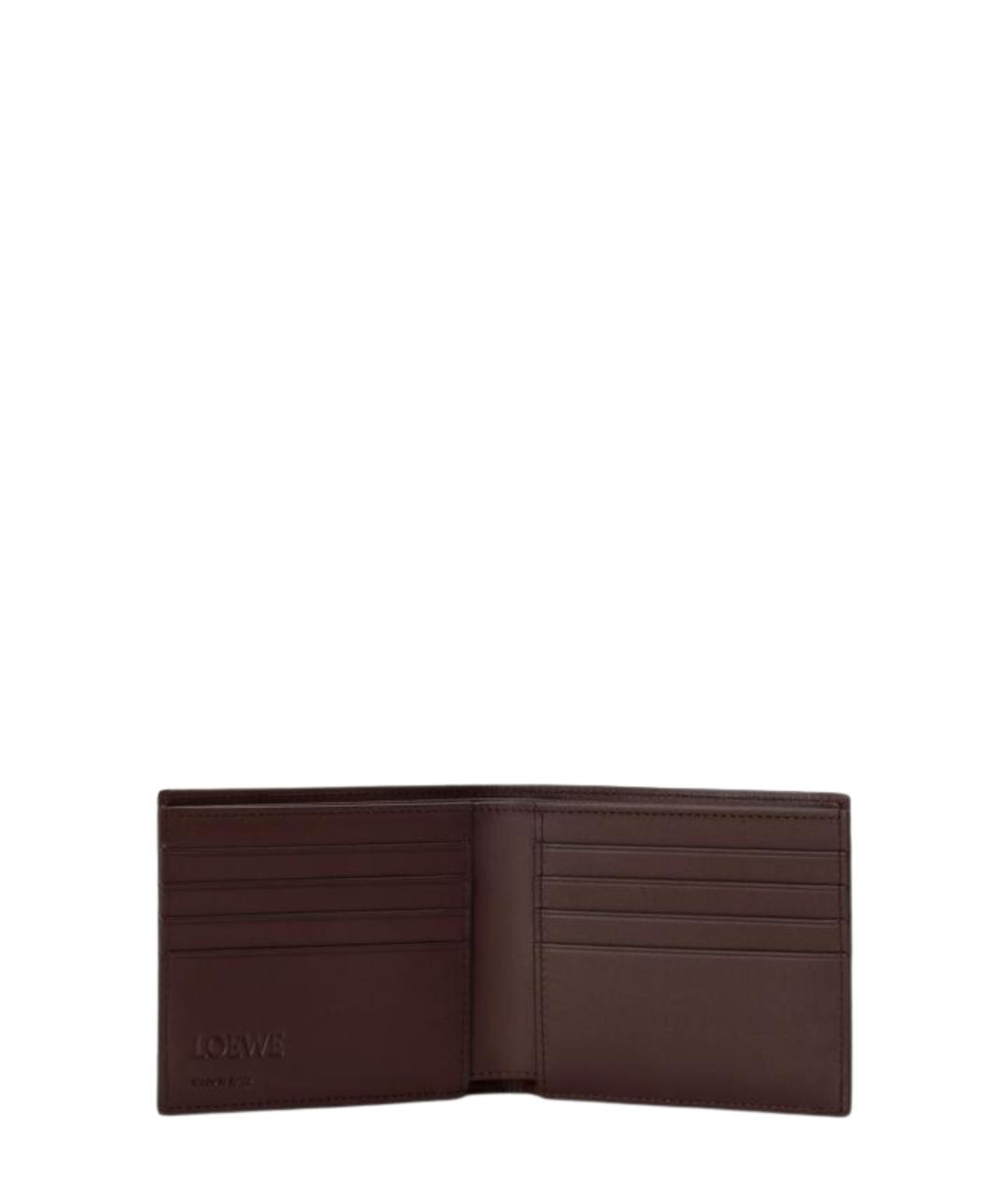 LOEWE Коричневый кожаный кошелек, фото 2
