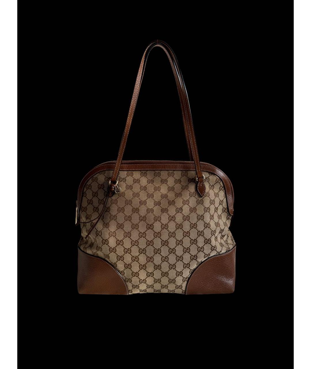 GUCCI Коричневая сумка тоут из канвы, фото 9