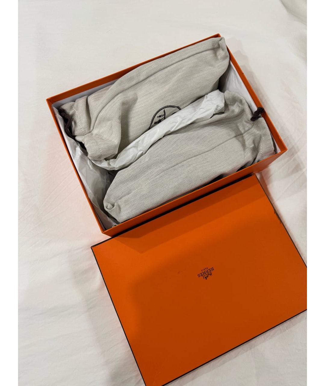 HERMES Черные кожаные лоферы, фото 7