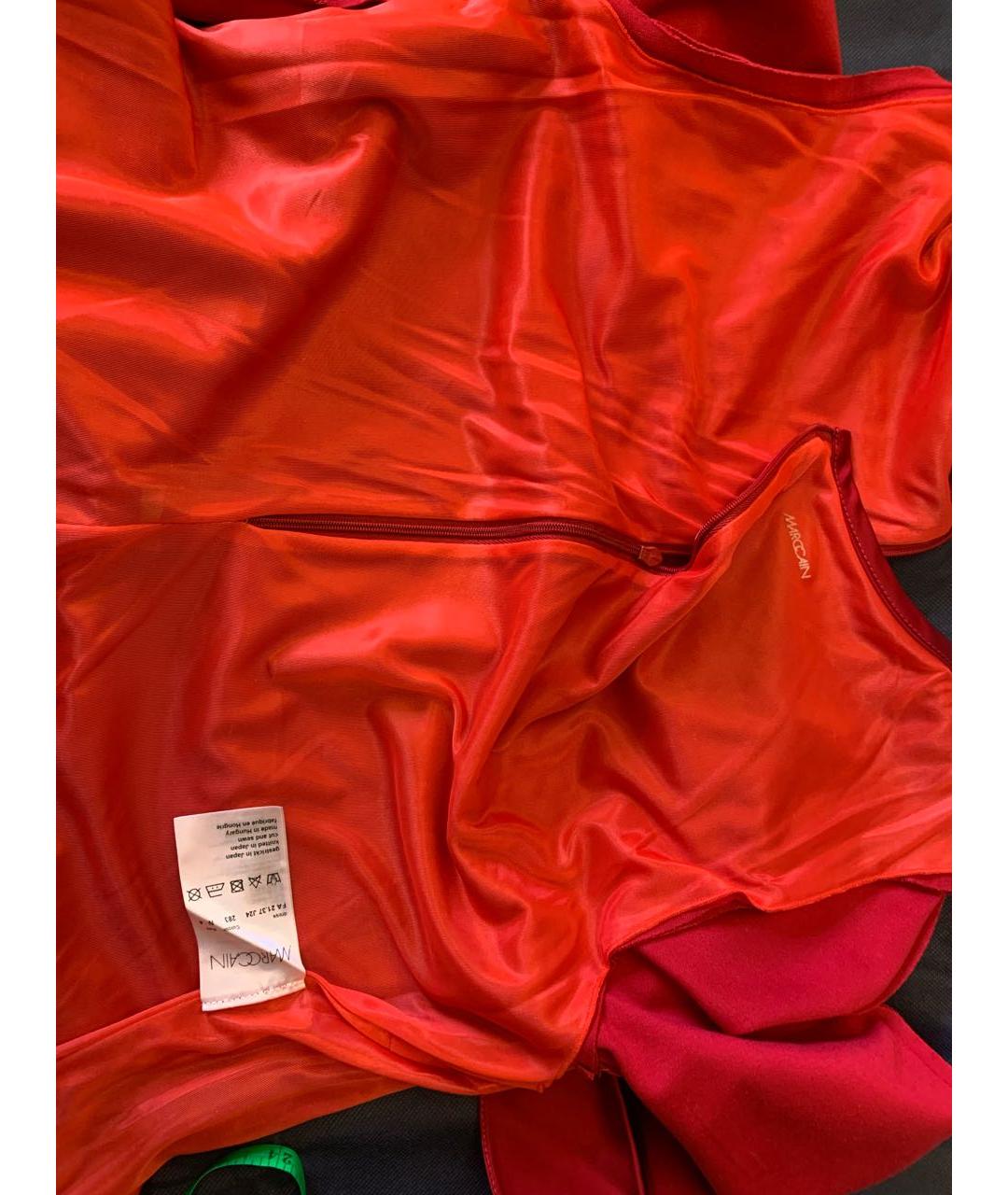 MARC CAIN Красное вискозное повседневное платье, фото 5