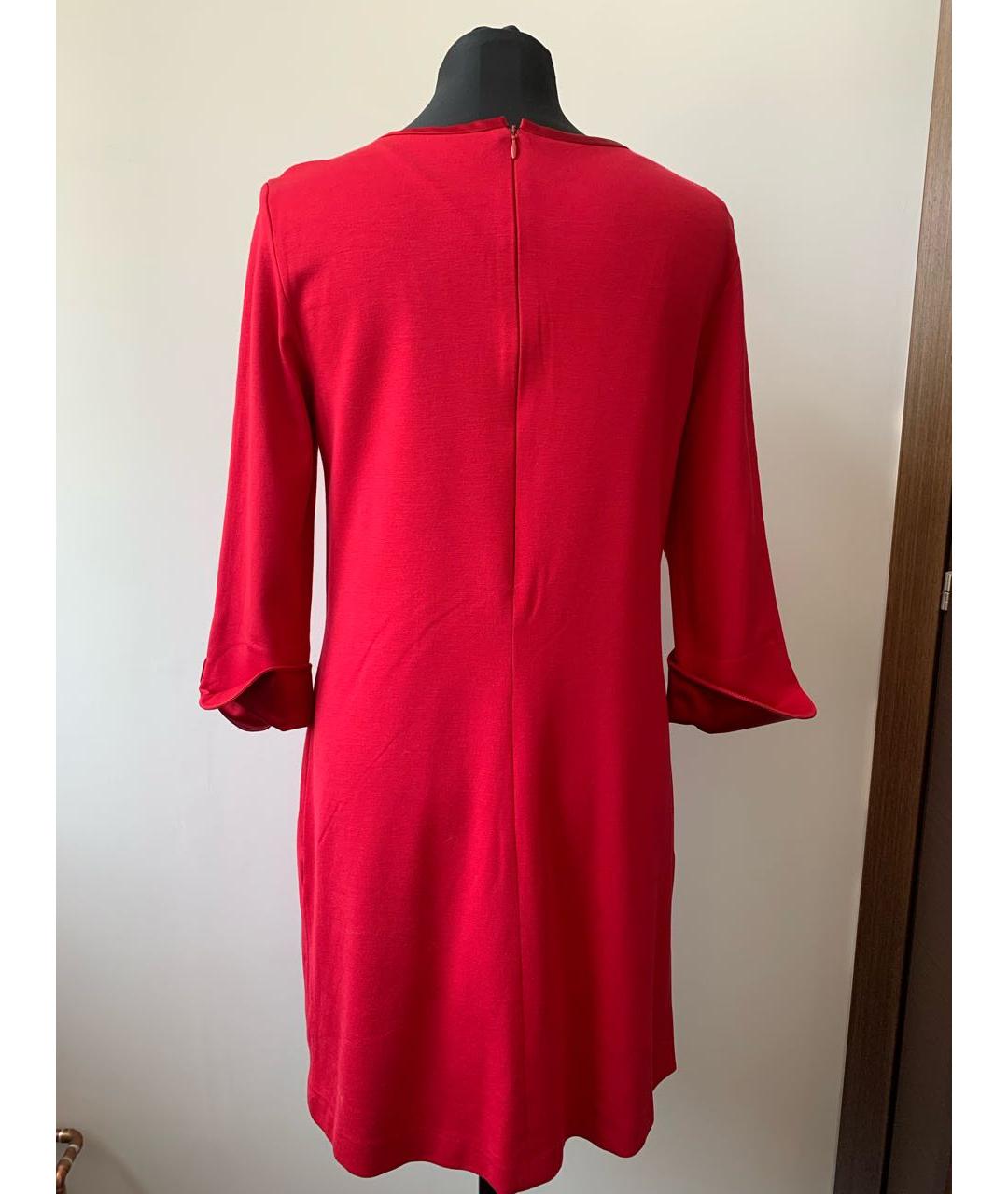 MARC CAIN Красное вискозное повседневное платье, фото 2