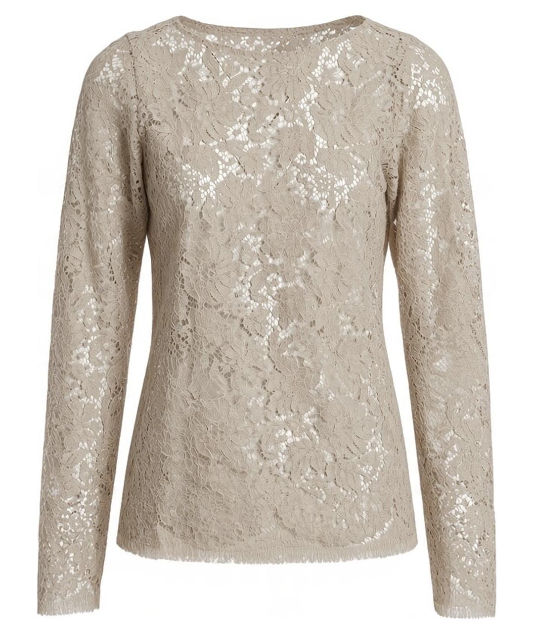 GUCCI Бежевая хлопковая блузы, фото 1