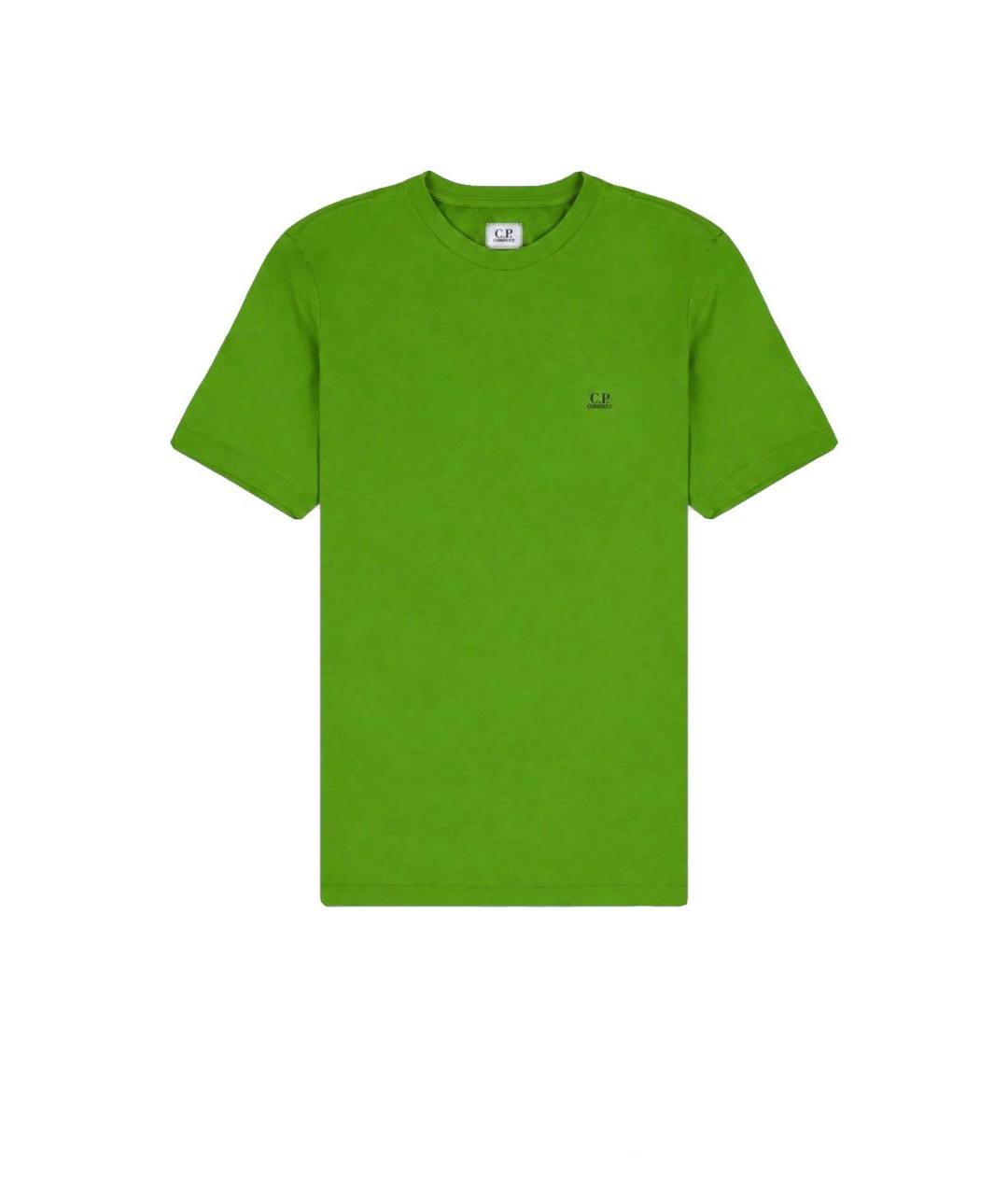 CP COMPANY Зеленая хлопковая футболка, фото 1
