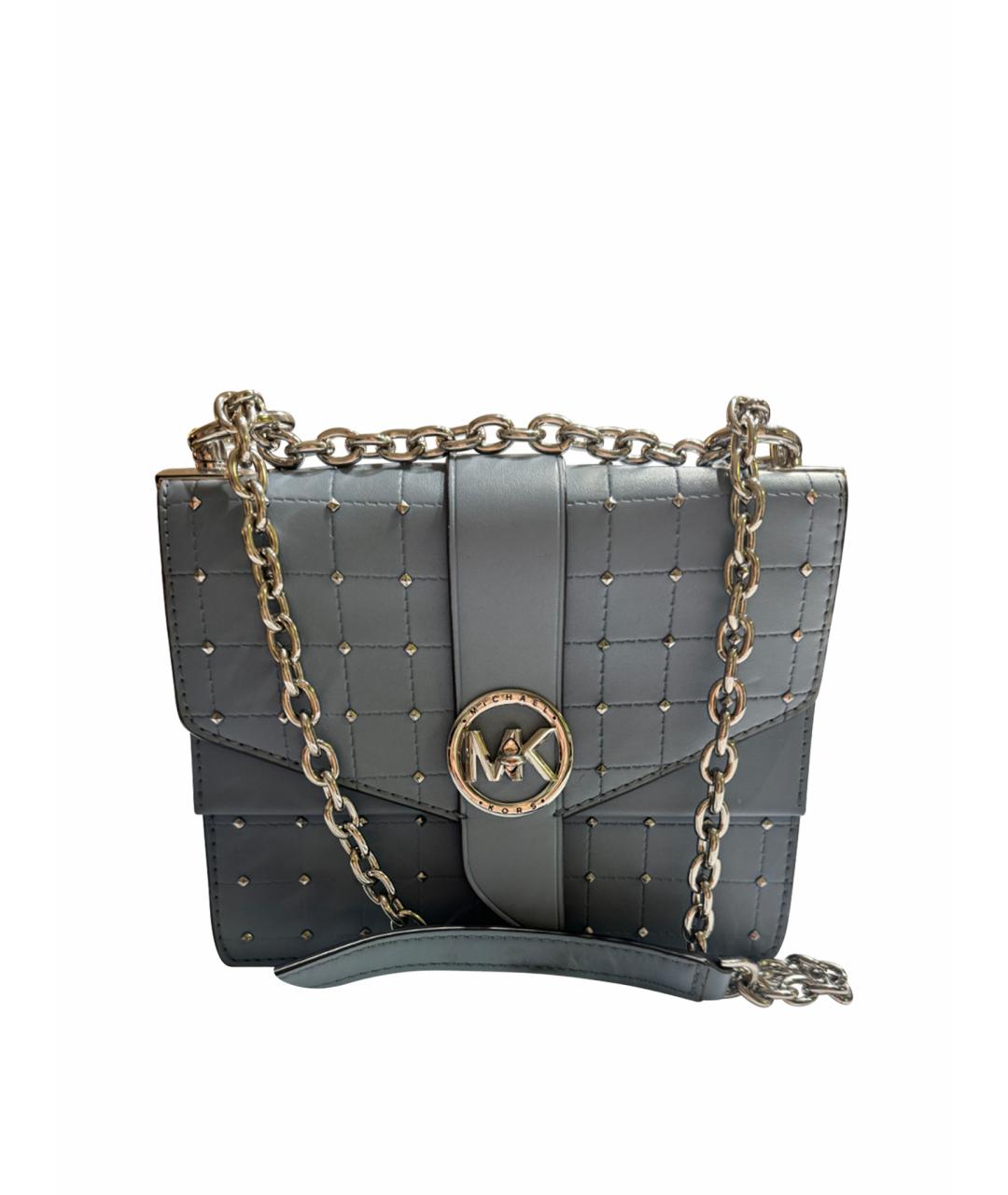 MICHAEL KORS Голубая сумка через плечо из искусственной кожи, фото 1