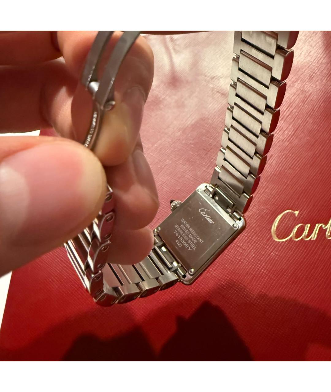 CARTIER Серебряные металлические часы, фото 2