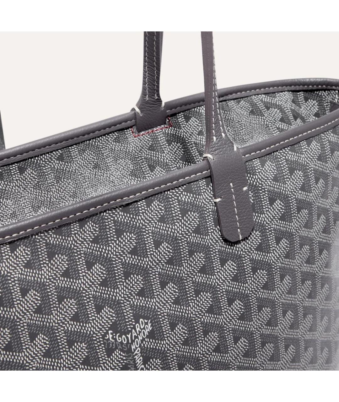 GOYARD Серая сумка тоут из канвы, фото 3