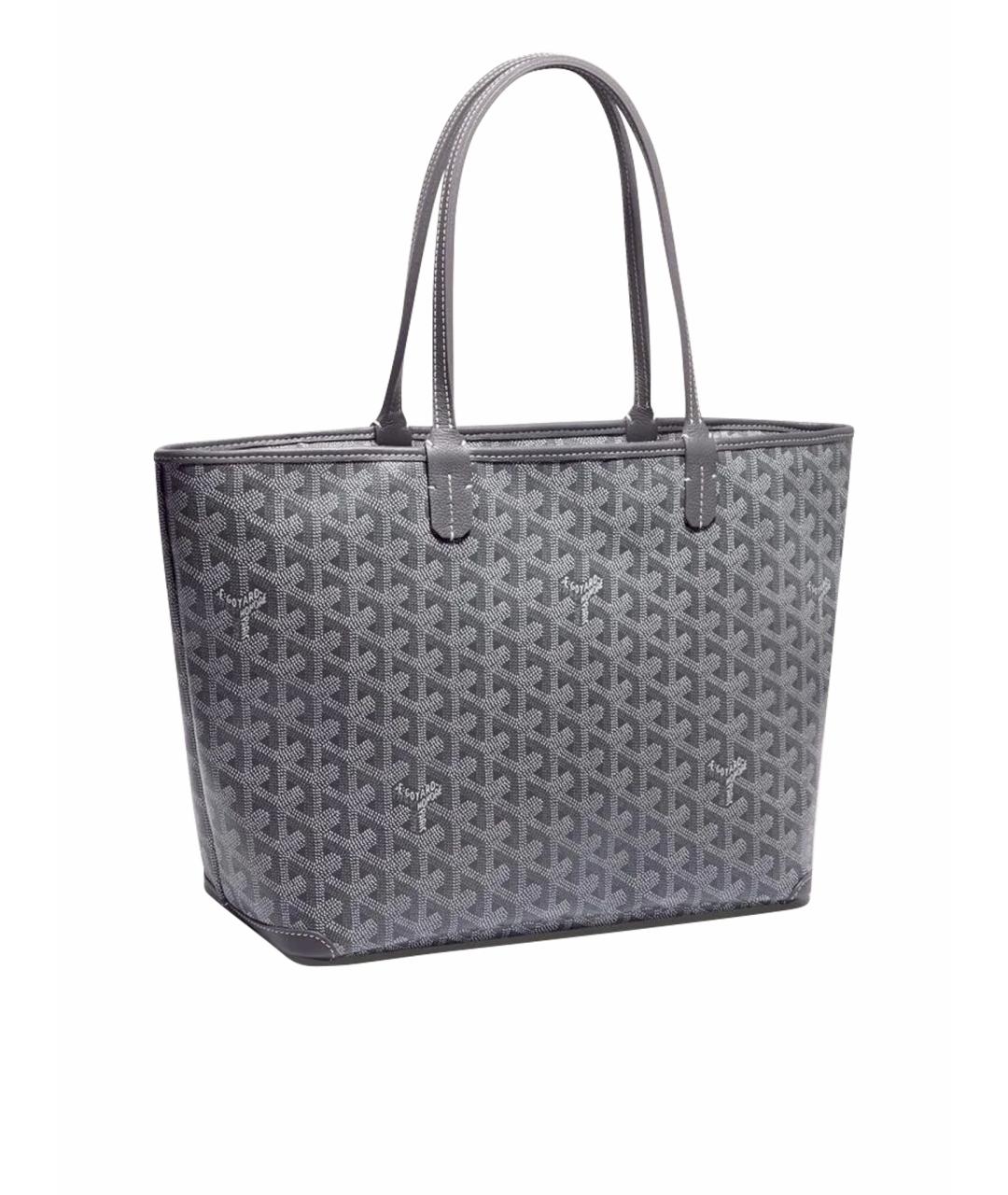 GOYARD Серая сумка тоут из канвы, фото 1