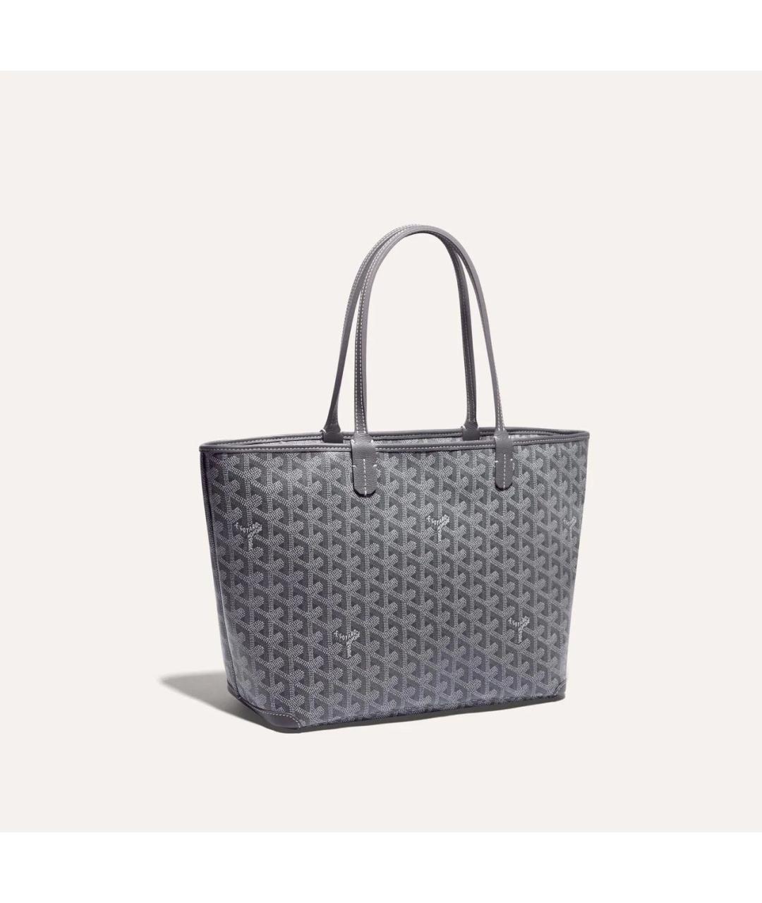GOYARD Серая сумка тоут из канвы, фото 5