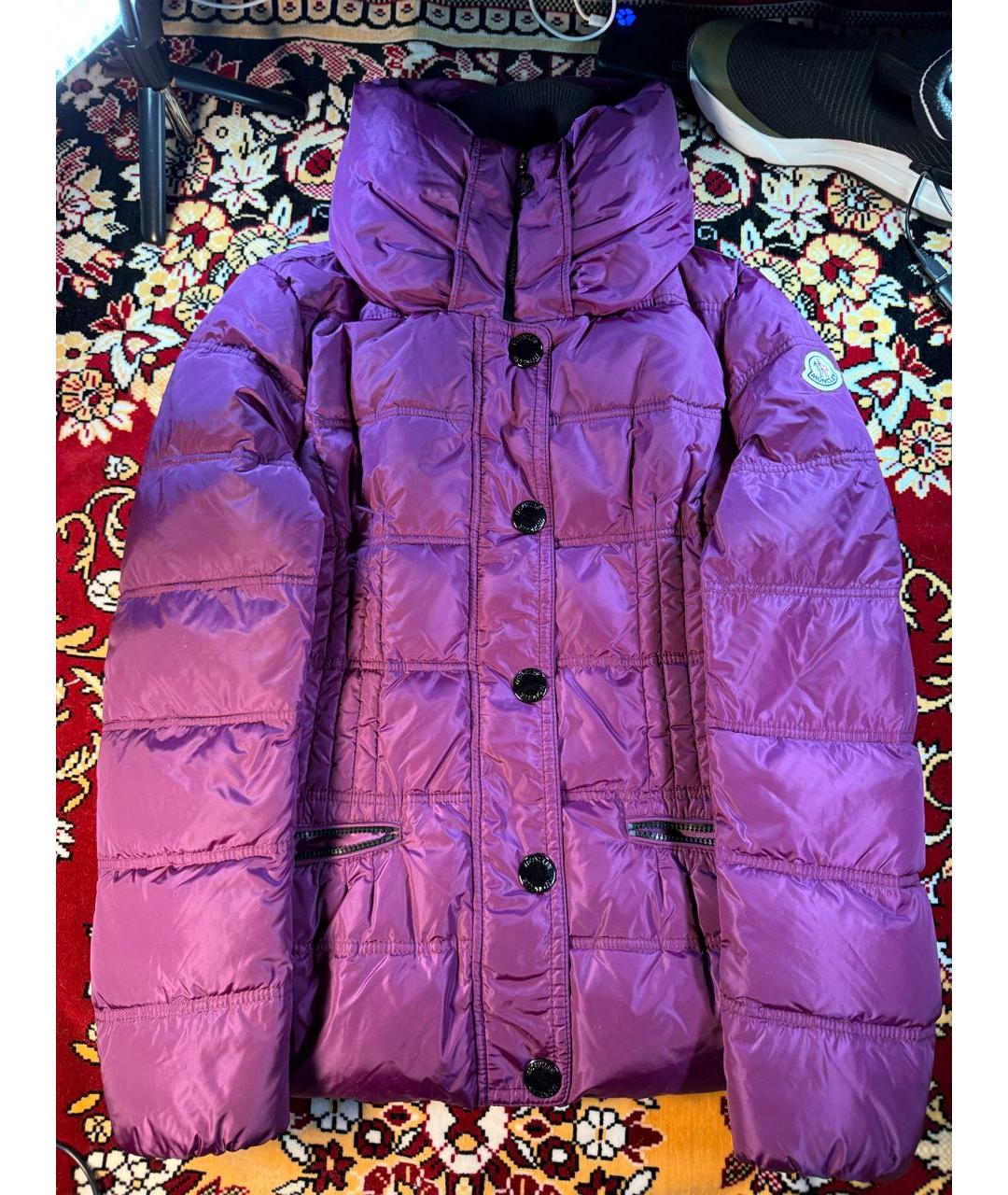 MONCLER Фуксия нейлоновая куртка, фото 9