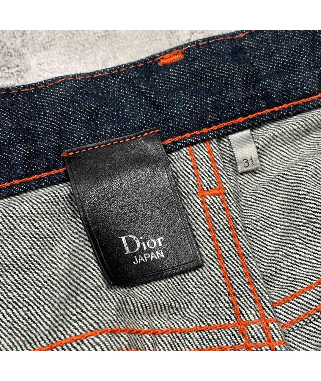 CHRISTIAN DIOR Темно-синие прямые джинсы, фото 4