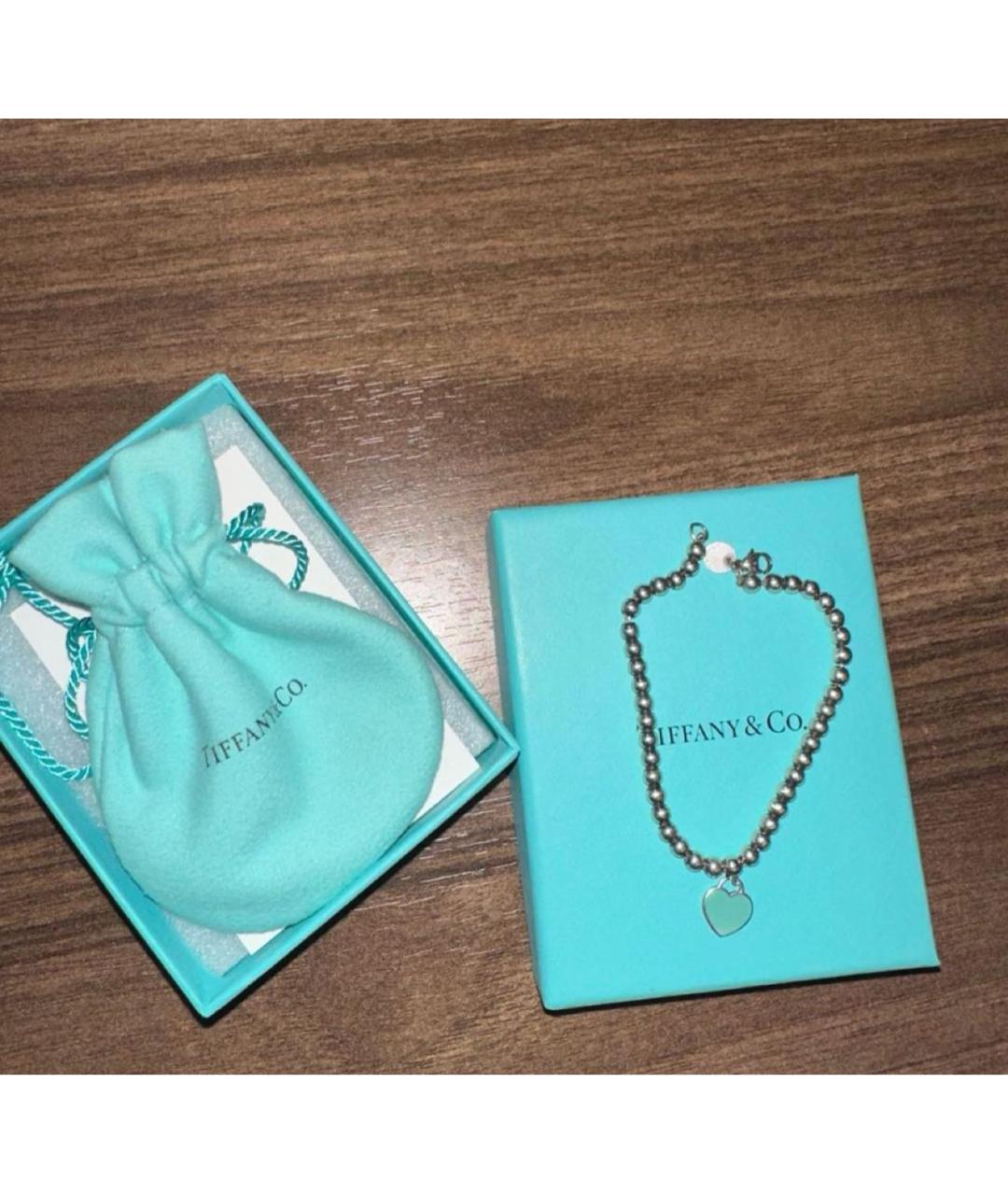 TIFFANY&CO Бирюзовый серебряный браслет, фото 4